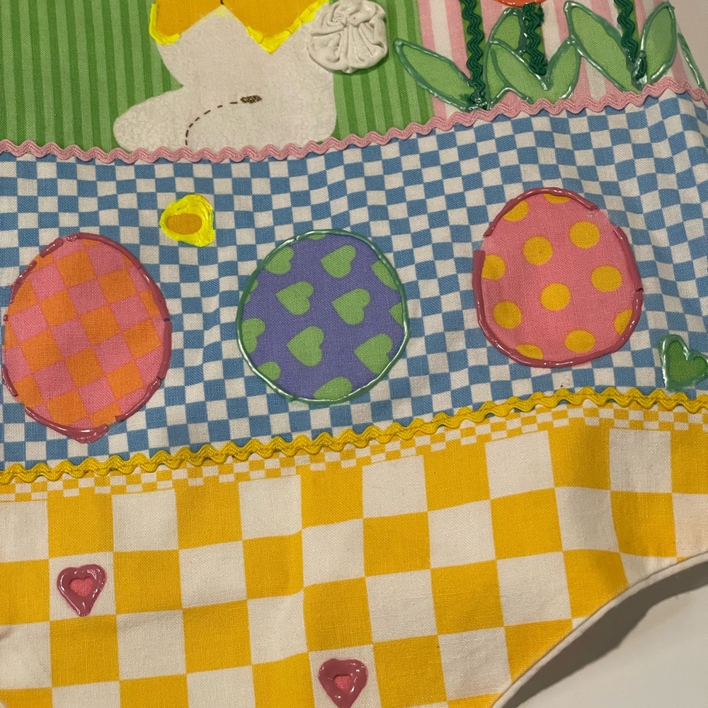 Source Unknown Pastel Patchwork Bunny Vest In Pin… - image 4